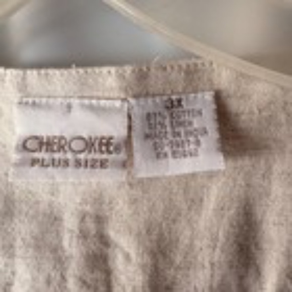 Women's Cherokee Pastel Emgroidered Vest - 3XL - Cotton/Linen Bled - Picture 2 of 9